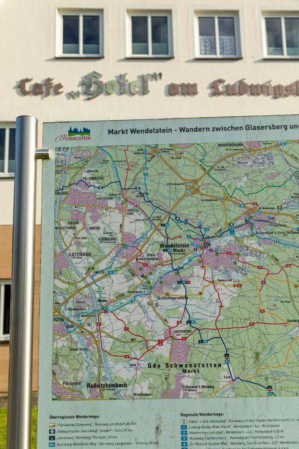 Hotel Am Ludwigskanal Wendelstein Esterno foto